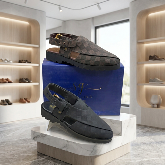 Vanguard Damier Peshawari Chappal