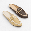 Woven Mule Loafers
